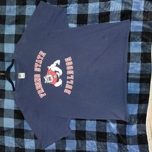 Y2k. Knit in USA. FRESNO STATE BULLDOGS. T shirt size XL.